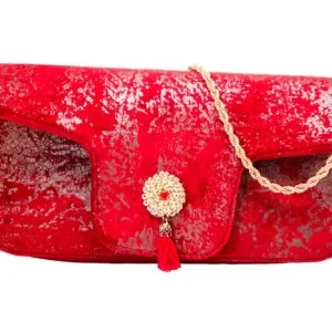 Sac à Main Vintage En Cuir Noir Incrusté D'argent - Fabriqué Au Maroc (Maghreb) - Style Rétro - Occasion
