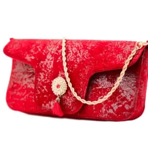 Sac à Main Vintage En Cuir Marocain Incrusté Argent - Taille 25.5x17 Cm, Style Rétro, Excellent état